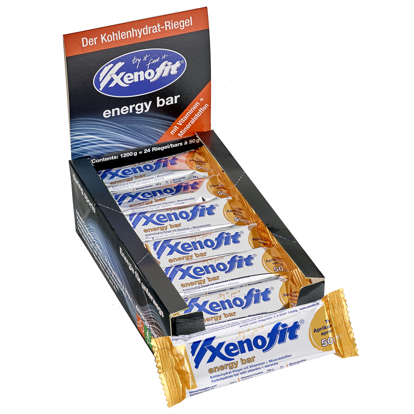 Energy Bar Apricot 24 units/box